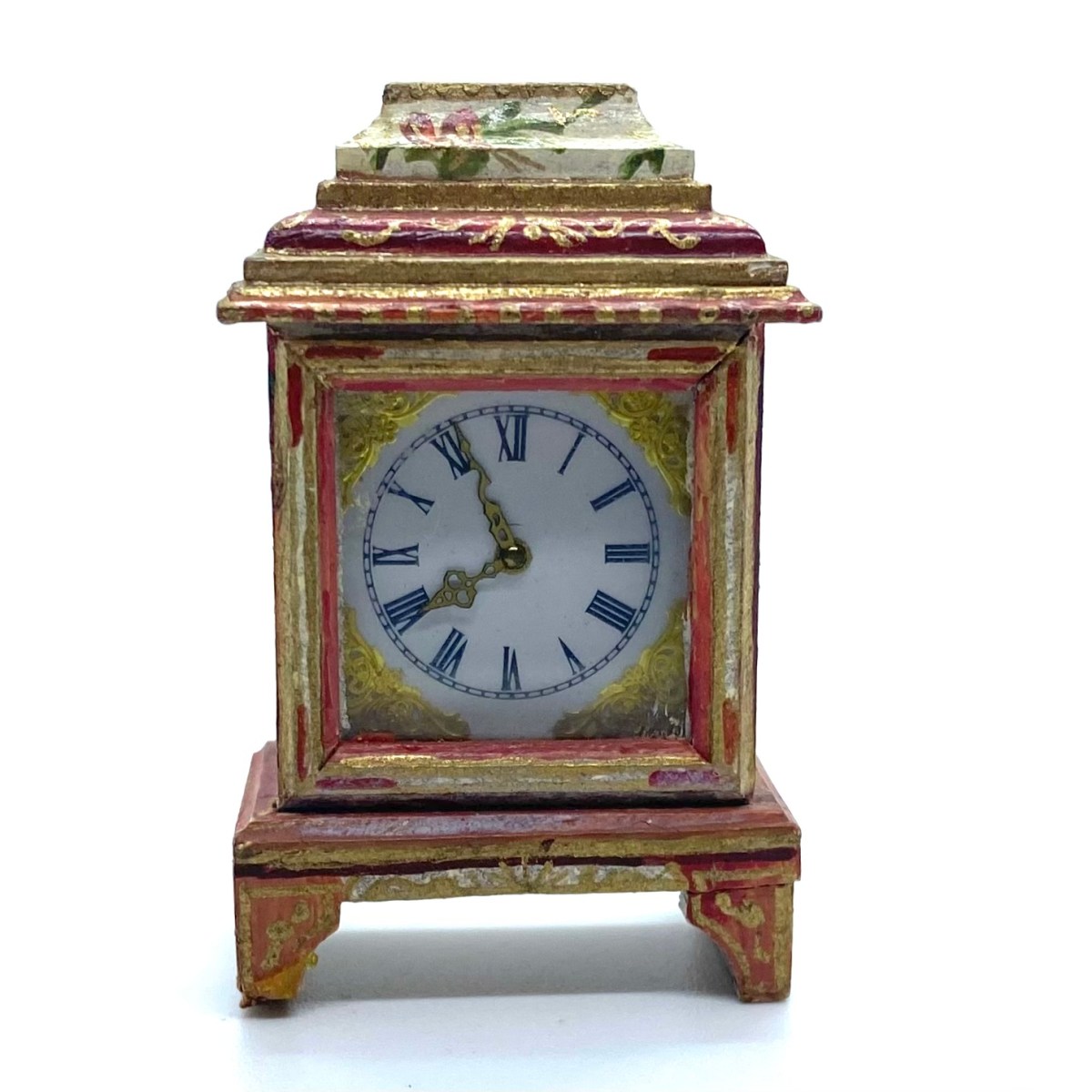 Hand-Painted Table Clock