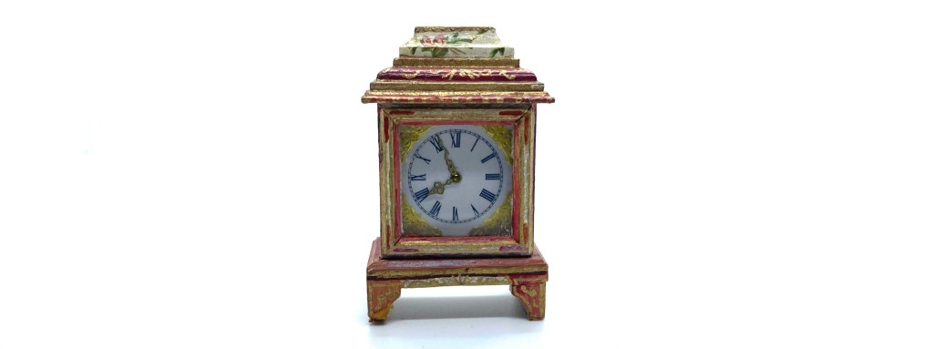 Hand-Painted Table Clock