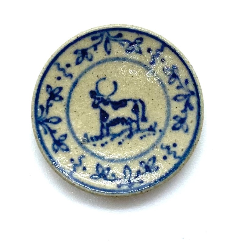 Stoneware Plate with&nbsp;Steer
