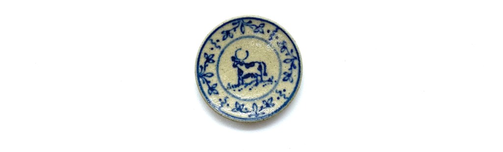 Stoneware Plate with&nbsp;Steer