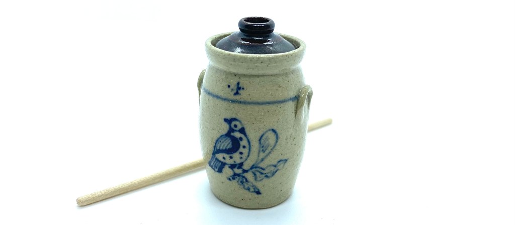 Stoneware Butter Churn