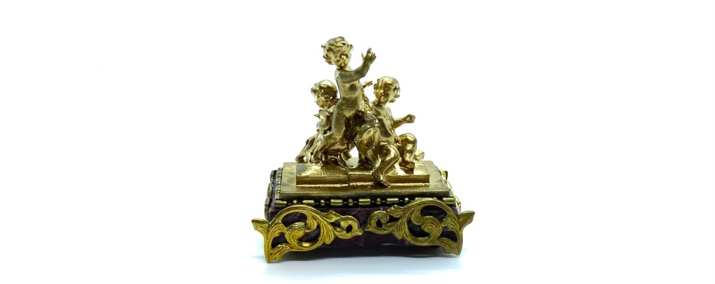 Gilded Putti Sculpture
