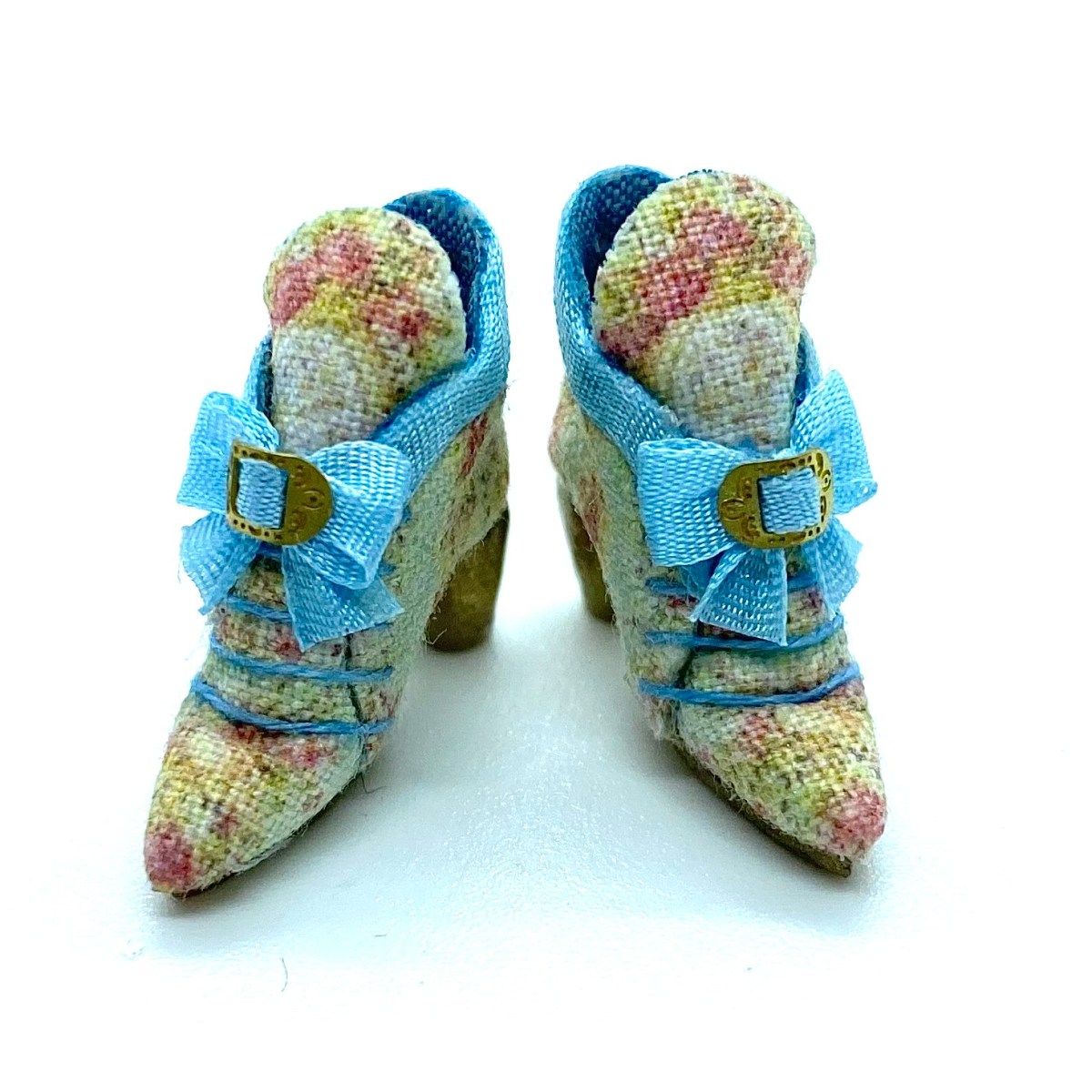 Blue Ribboned Boots