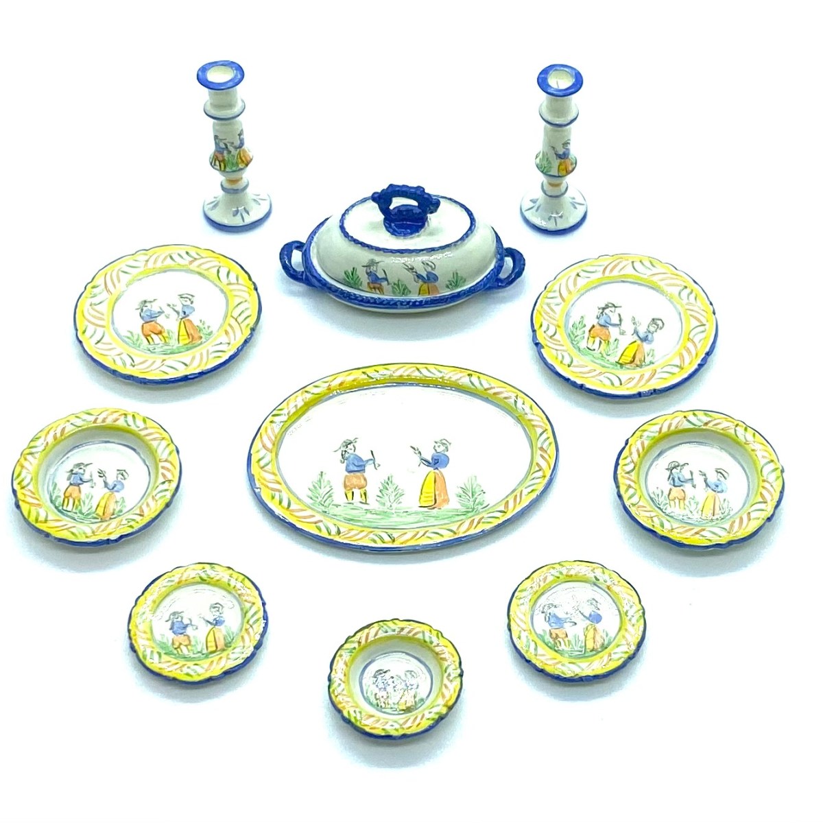 Quimper Dinner Service for&nbsp;Four