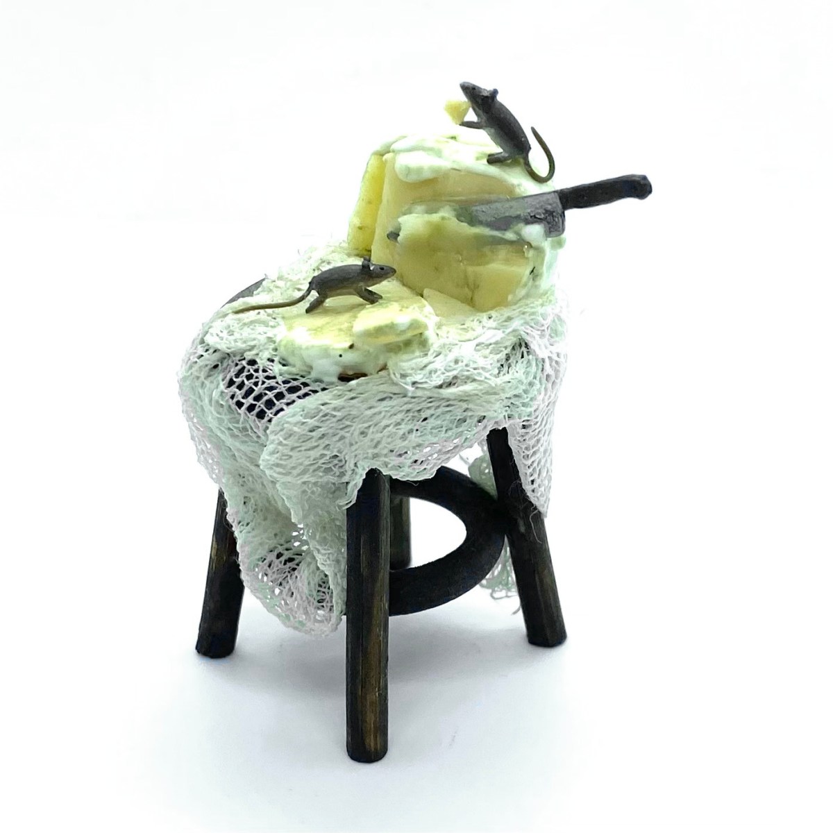 Stool with Mice on&nbsp;Cheese