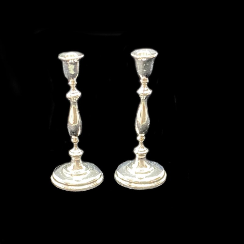 Pair of Silver&nbsp;Candlesticks