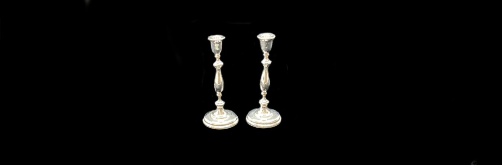 Pair of Silver&nbsp;Candlesticks
